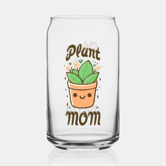 Plant moeder Schattige Moederdag moeder leven Blikvorm Glas (Voorkant)