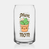 Plant moeder Schattige Moederdag moeder leven Blikvorm Glas (Achterkant)