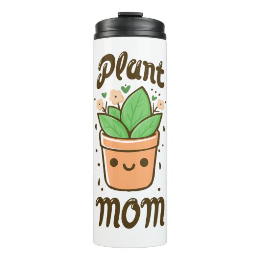 Plant moeder Schattige Moederdag moeder leven Thermosbeker (Voorkant)