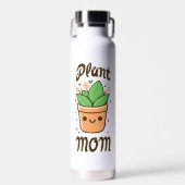 Plant moeder Schattige Moederdag moeder leven Waterfles (Voorkant)