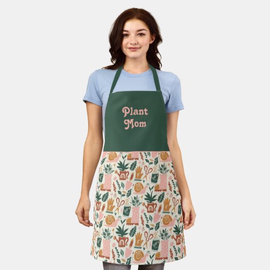 Plant Moeder Schattige Tuinieren Gift Schort (Gedragen)