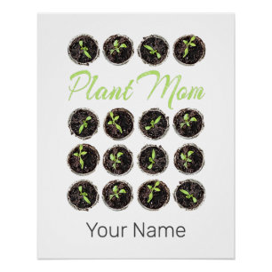 Plant Moeder Tuin Bloem Hobby Tuinman of Bloemist Perfect Poster