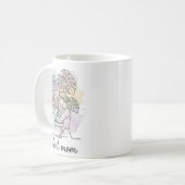 Plant Moeder Waterverf Spat Aesthetische Mok (Voorkant links)