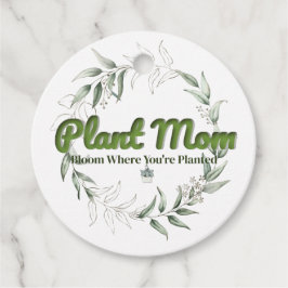 Plant Mom Botanische Gift Label – Dubbelzijdig met