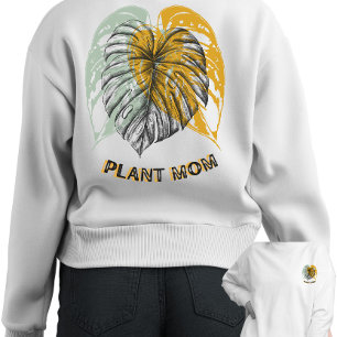 Plant Mom" Esthetische Moederdag Trui
