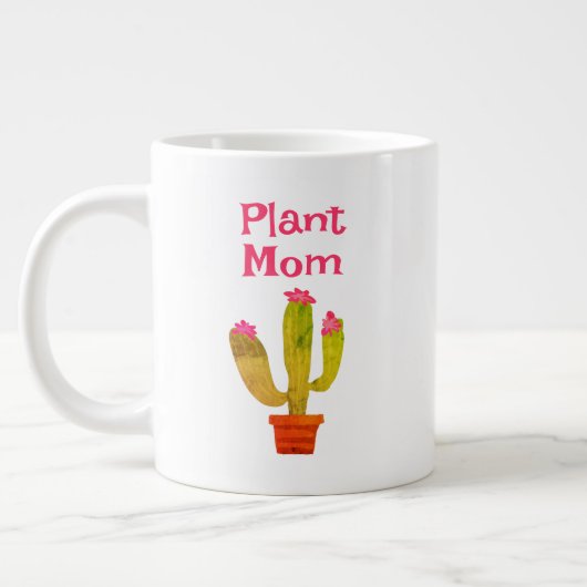 Plant Mom Koffie mok cadeau met leuke cactus plant (Links)