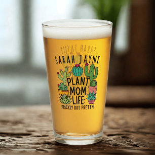 Plant Mom Life Stekelig maar Cactus Glass Glas