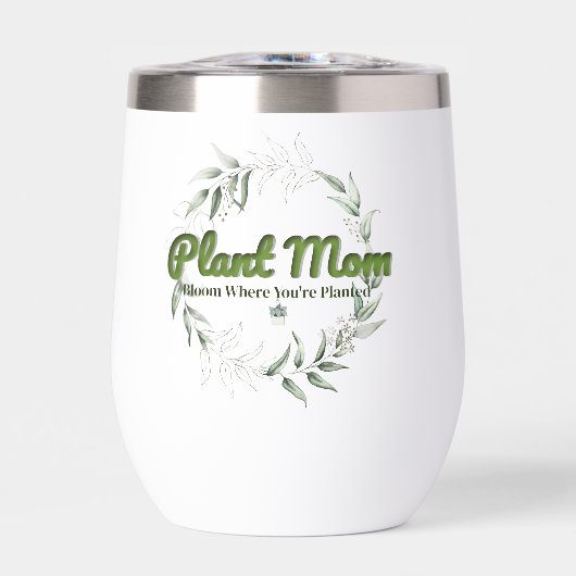 Plant Mom Minimal Botanical Tumbler (Voorkant)