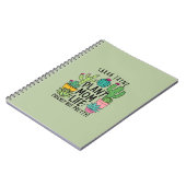 Plant Mom Prickly maar  Sage Green Notitieboek (Linkerzijde)