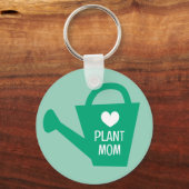 Plant Mom sleutelhanger met aangepaste monogram (Voorkant)