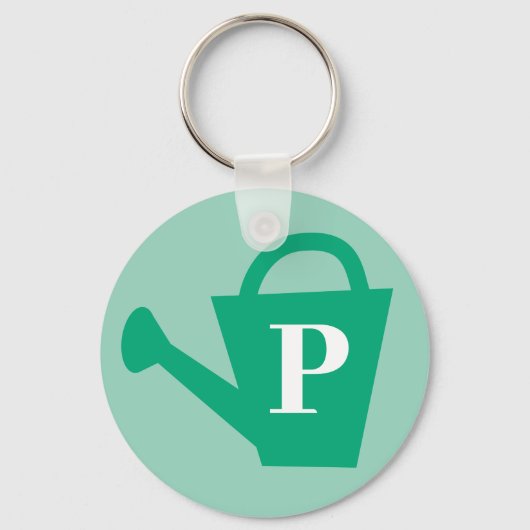 Plant Mom sleutelhanger met aangepaste monogram (Achterkant)