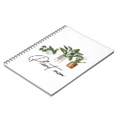 Plant Mom Watercolor House Plants Notitieboek (Linkerzijde)
