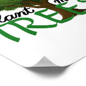 Plant more trees - tree design and quote poster (Hoek)