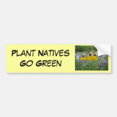 Plant Natives Go Green Verbena Bumpersticker (Voorkant)