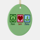 Plant Nursery Peace Love Planten Cute Green Keramisch Ornament (Rechts)