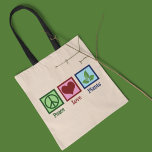 Plant Nursery Peace Love Planten Tote Bag<br><div class="desc">Peace Love Planten. Een schattig geschenk voor een liefhebber van planten en botanie. Koel cadeau voor een tuinbouwkundige of botanist.</div>