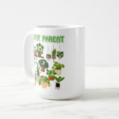 Plant Ouder veel planten groen Koffiemok (Voorkant links)