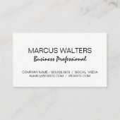 Plant Palm Bladeren Patroon Visitekaartje (Achterkant)