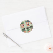 Plant Pals: Huis Planten met Persoonlijkheid Stick Ronde Sticker (Envelop)