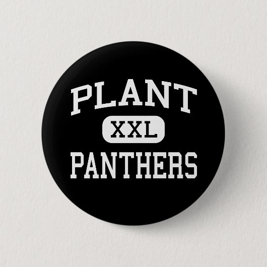 Plant - Panthers - High School - Tampa Florida Ronde Button 5,7 Cm (Voorkant)