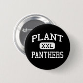 Plant - Panthers - High School - Tampa Florida Ronde Button 5,7 Cm (Voorkant /achterkant)
