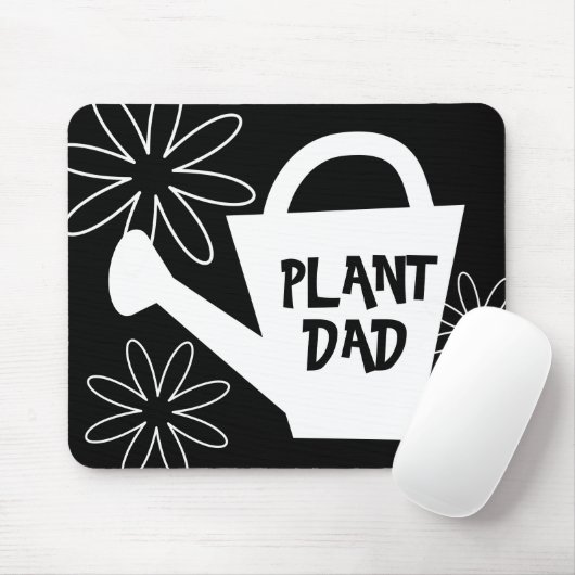 Plant pap mousepad. Grappig tuinieren citaat Muismat (Met muis)