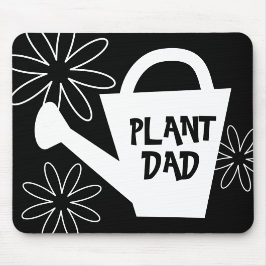 Plant pap mousepad. Grappig tuinieren citaat Muismat (Voorkant)