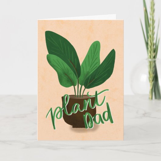 Plant Papa Fathers Day Kaart (Voorkant)