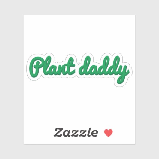 Plant papa grappige sticker (Vel)