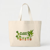 Plant papa Grote Canvas tas (Voorkant)
