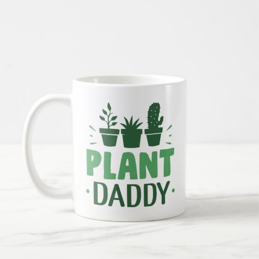 Plant papa koffiemok (Links)