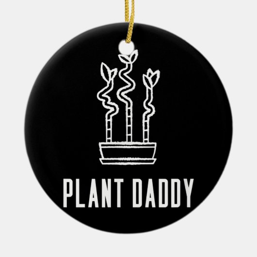 Plant Papa Lucky Bamboo Houseplant Keramisch Ornament (Voorkant)