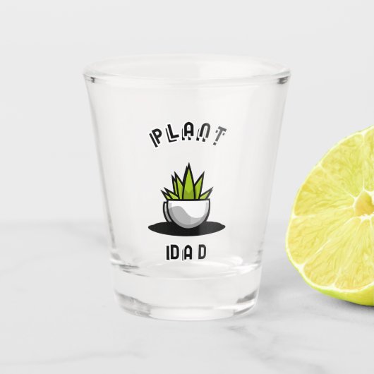 Plant papa shot glas (Voorkant)