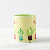 Plant papa tweekleurige koffiemok (Center)