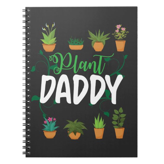 Plant Papa Vloer Gardener Vader Florist Notitieboek (Voorkant)
