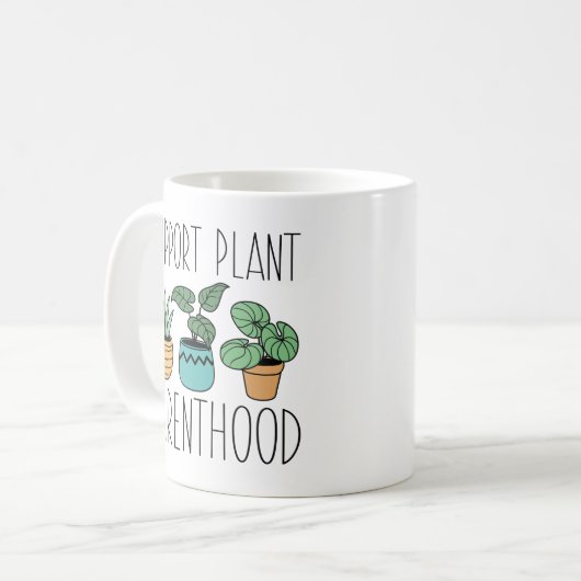 Plant Parenthood-ondersteuning Koffiemok (Voorkant links)