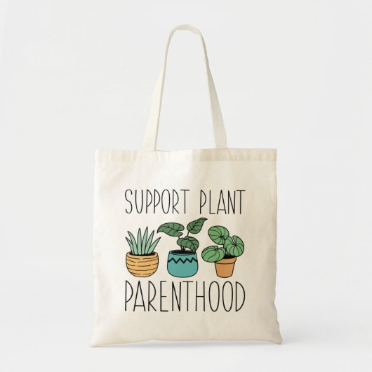 Plant Parenthood-ondersteuning Tote Bag (Voorkant)