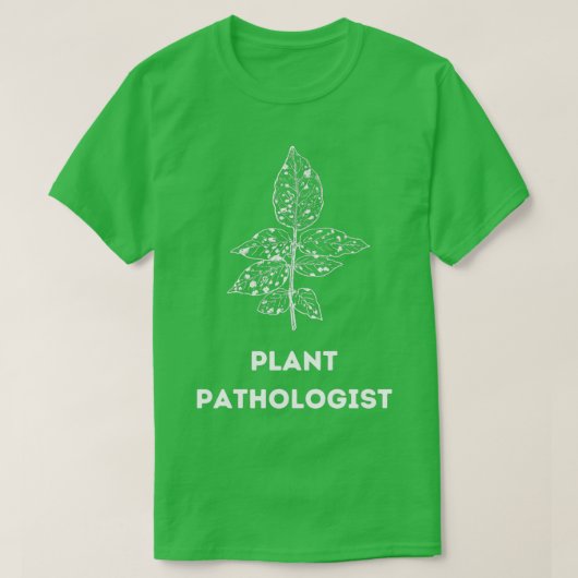 Plant Patholoog White T-shirt (Design voorkant)