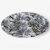 Plant patronen in wit papieren bordje (Gekanteld)