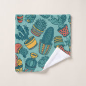 Plant patroon bad handdoek (Wasdoekje)