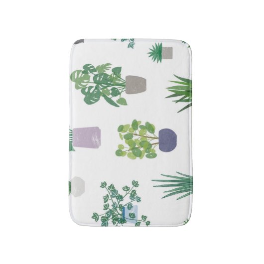 Plant patroon badmat (Voorkant Verticaal)