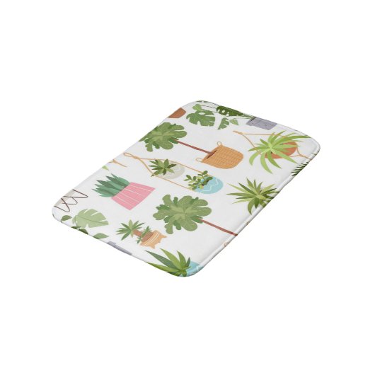 Plant patroon badmat (Gekanteld)