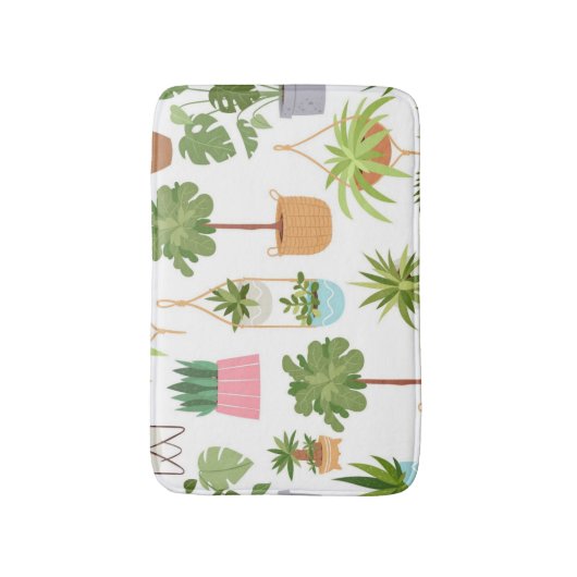 Plant patroon badmat (Voorkant Verticaal)