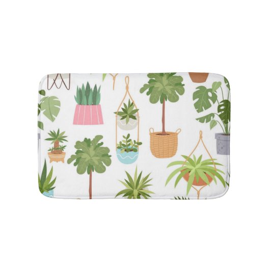 Plant patroon badmat (Voorkant)