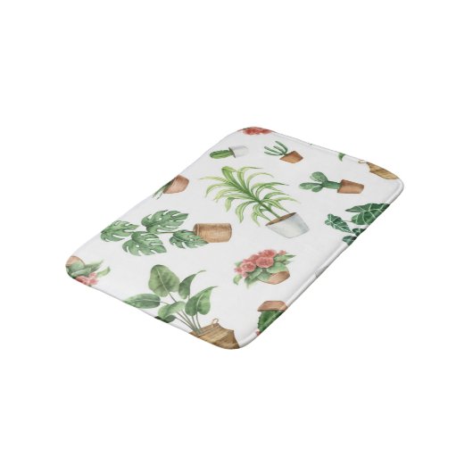 Plant patroon badmat (Gekanteld)