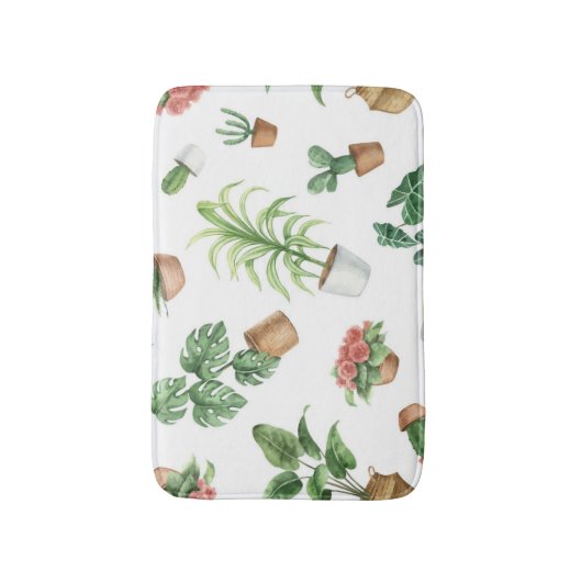 Plant patroon badmat (Voorkant Verticaal)