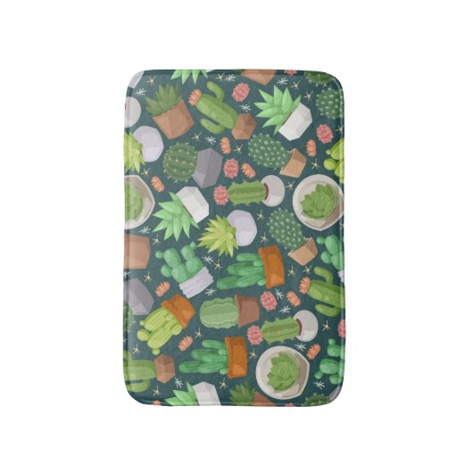 Plant patroon badmat (Voorkant Verticaal)