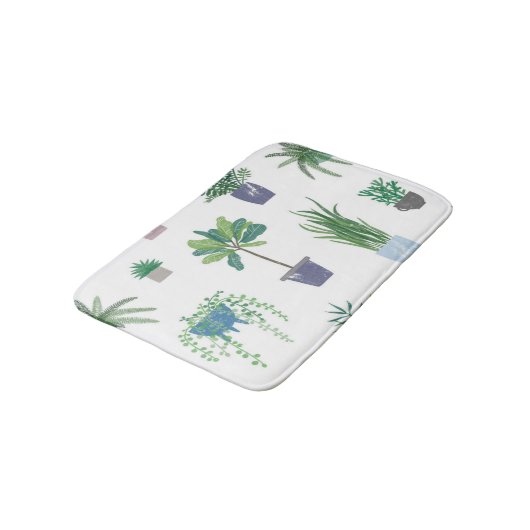 Plant patroon badmat (Gekanteld)