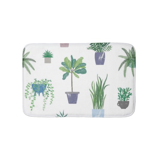 Plant patroon badmat (Voorkant)