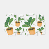 Plant patroon bedankdoosjes (Uitgevouwen)